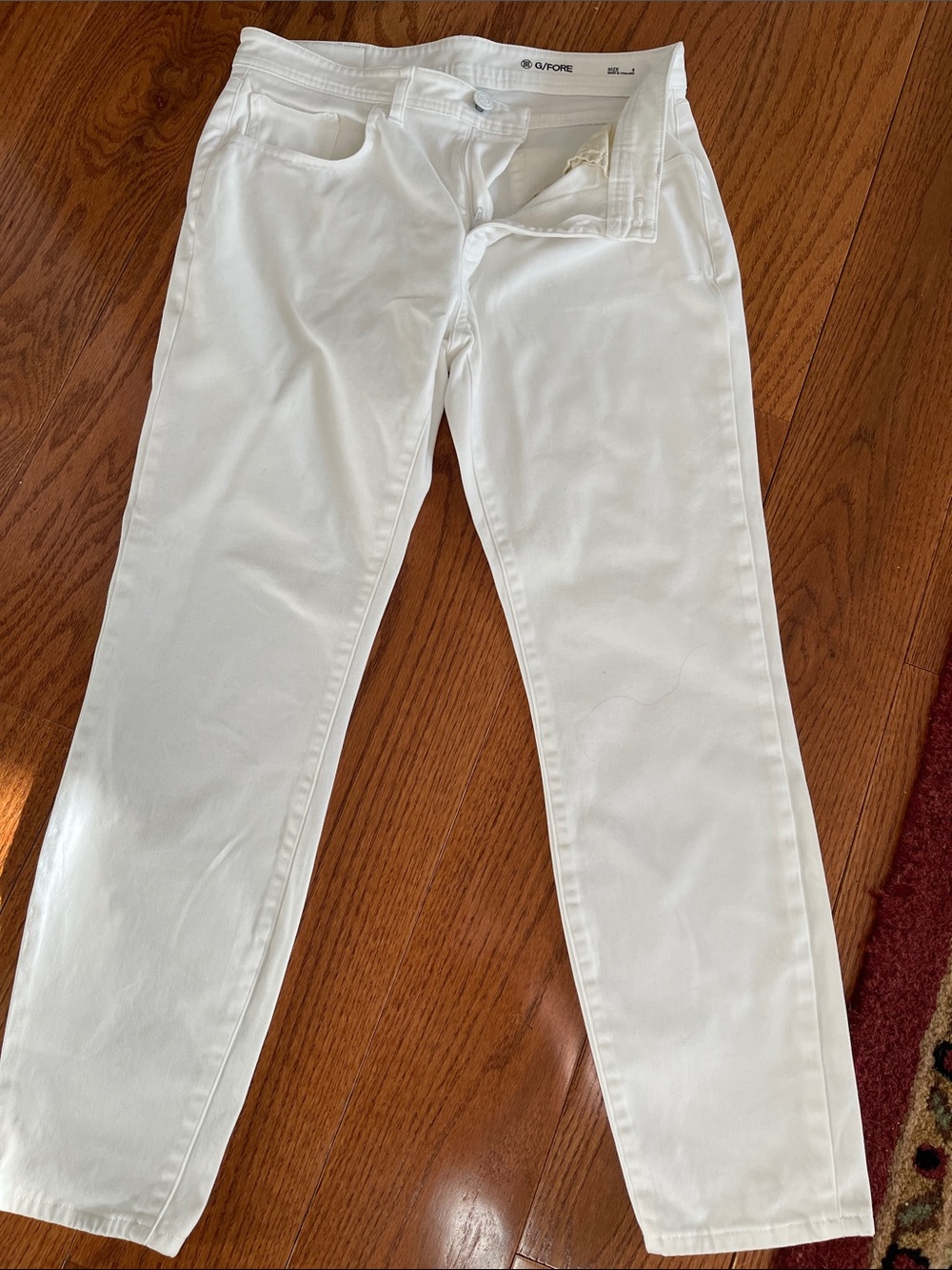 G/FORE White Straight-Leg Pants for Women